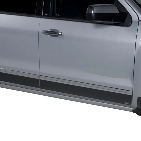 9751469BP – PUTCO Rocker Panel Molding, 10 Piece Black Stainless Steel 4-1/4 Inch Height